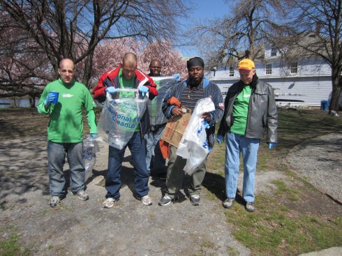 All the way from Dorchester, this group helped us last year, too!