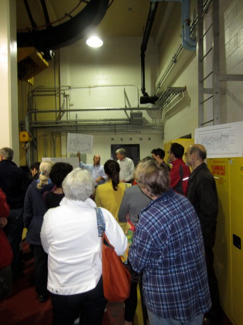 22  Cambridgeport residents, CWRA and Mystic Watershed staff and MIT students toured the Cottage Farm Facility last Thursday night.