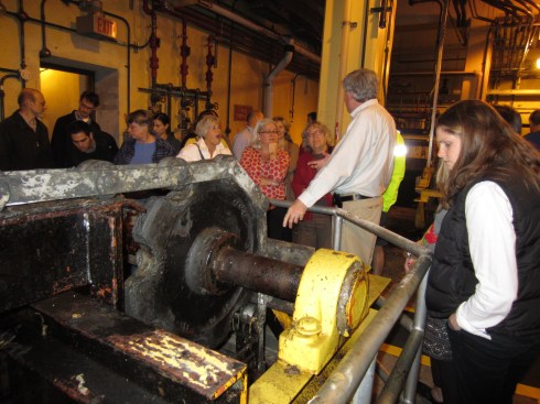 Screening mechanisms remove debris big and small--boards, tires, and leaves--from the wastewater. 