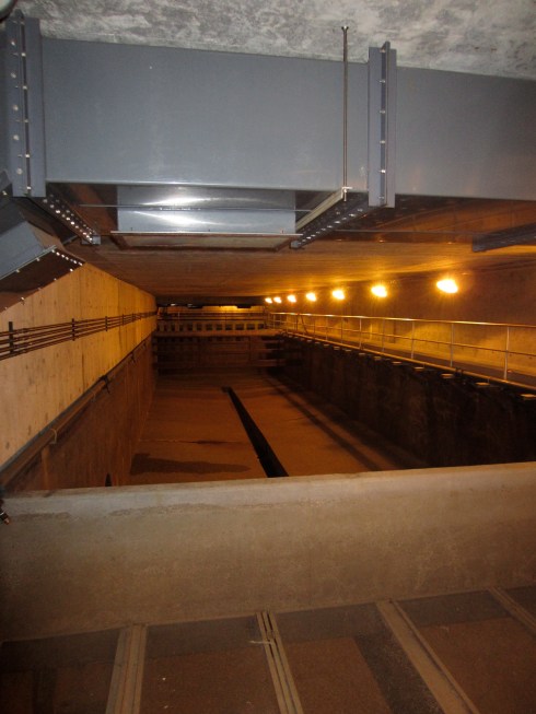 In case of a storm surge, 6 detention basins can hold up to 1.3 million gallons of wastewater.  