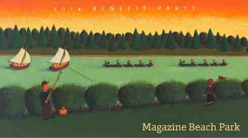 Painting, Magazine Beach, by Cambridgeport artist Jeff Gardner