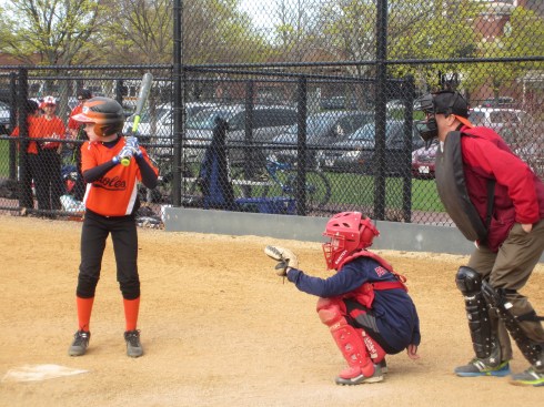 Cambridge Central's Little League played at the park May, 1st.